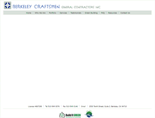 Tablet Screenshot of berkeleycraftsmen.com